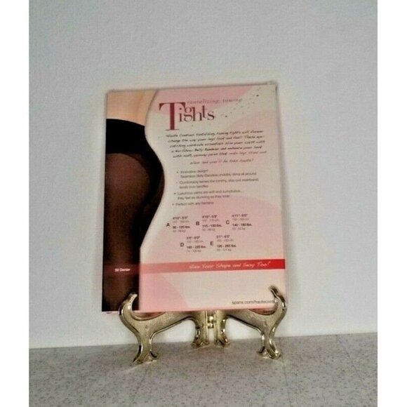 Spanx Assets High Falutin Footless Tights Size F Nude - Picture 2 of 4